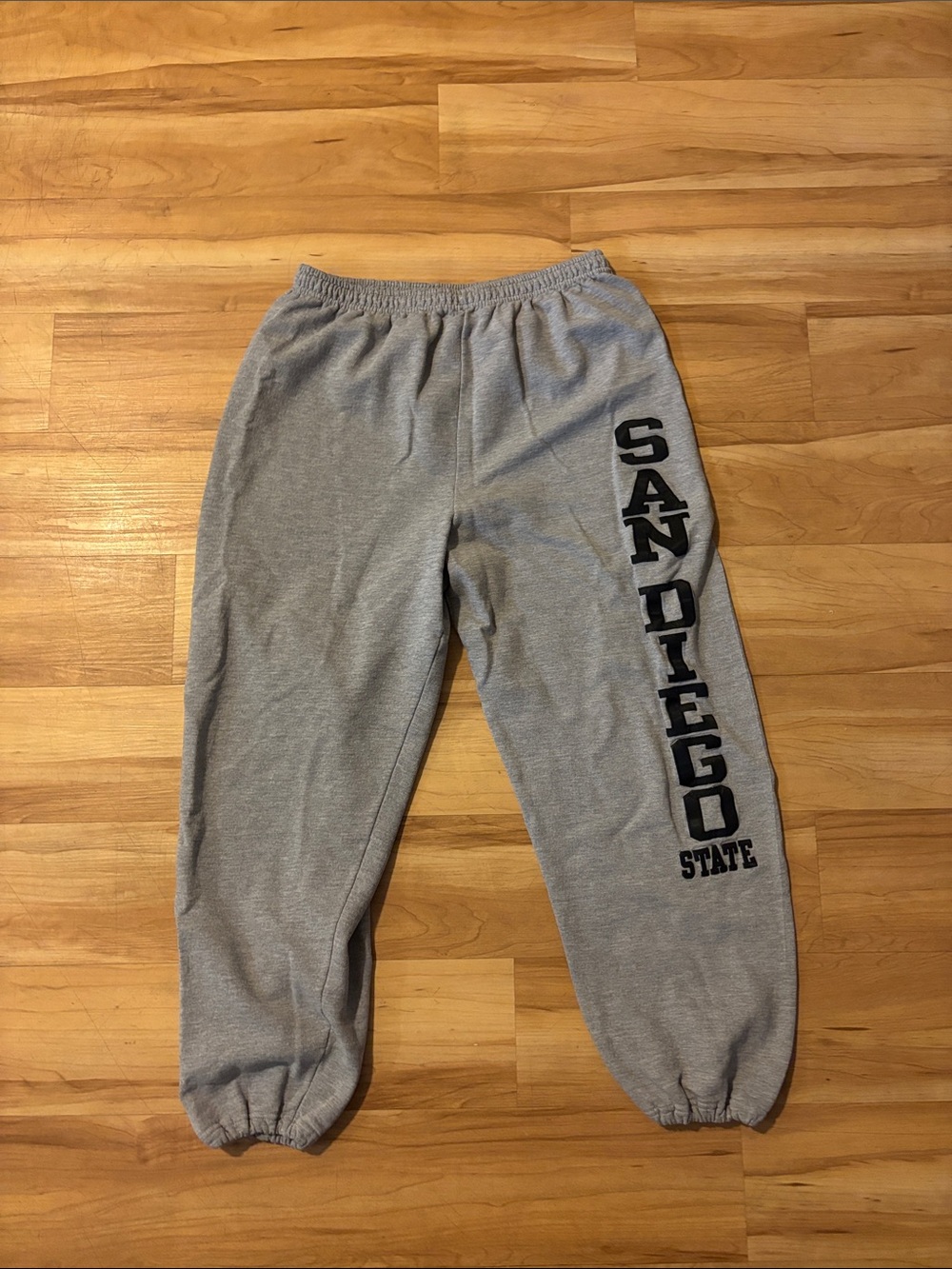 Black Label Gray Sweatpants with 'San Diego' Side Graphic